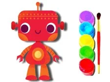 Cartea de colorat BTS Robot