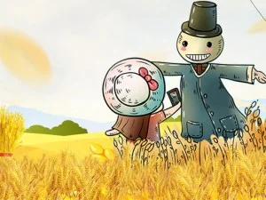 Puzzle de toamnă de desene animate