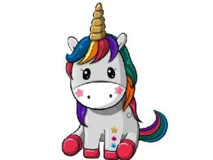 Memorie drăguță de unicorn