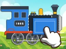 Joc de tren din cărămidă labo pentru copii
