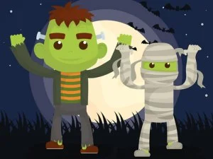 Vampiri și colorat Frankenstein