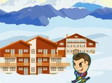 Schi de zăpadă în zig -zag